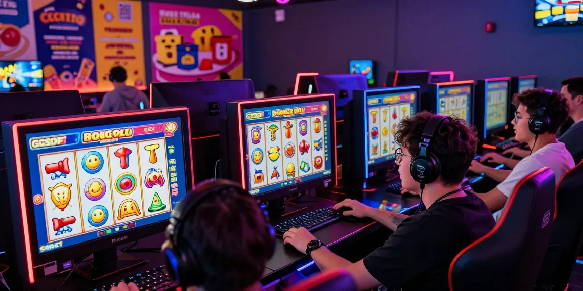 Players enjoying the GGSOFT Bounce Ball Slot Game in an exciting gaming environment.