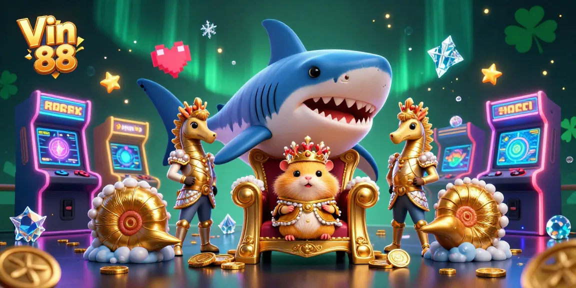 Play exciting games at Vin 88 with immersive visuals and thrilling characters in a dynamic casino setting.