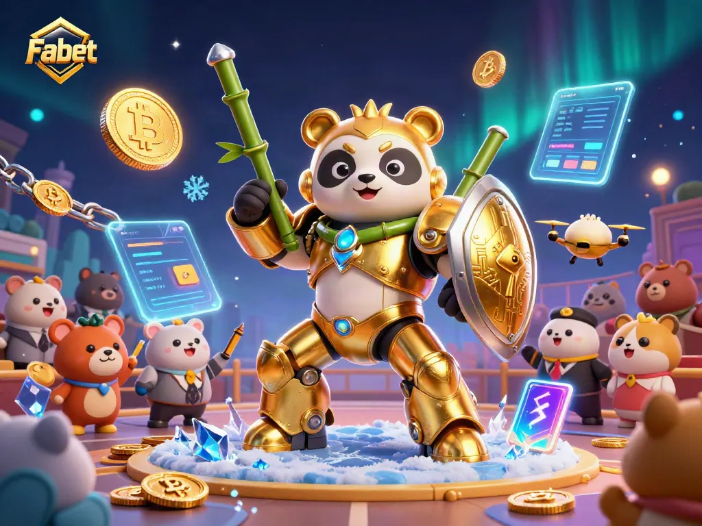 Experience thrilling action at Fa bet with a dynamic 3D scene featuring exciting gambling elements.