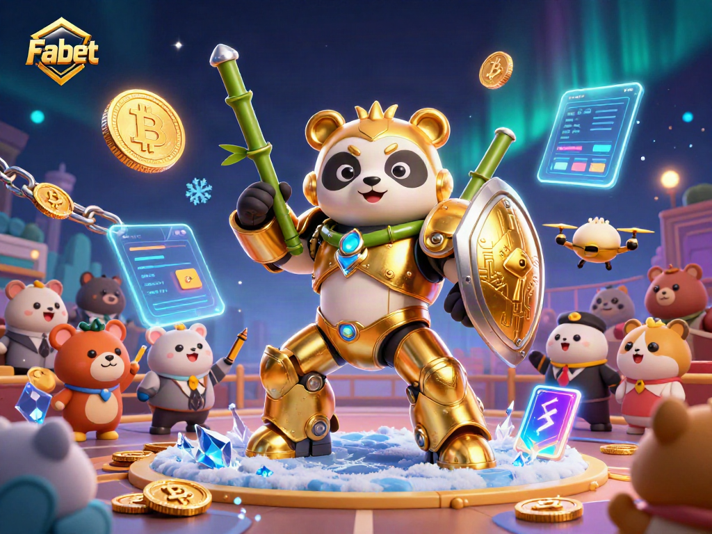 Experience thrilling action at Fa bet with a dynamic 3D scene featuring exciting gambling elements.